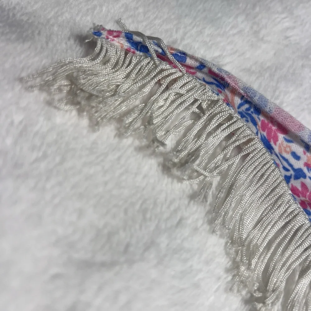 1986 Jem Flip Side Fashions Rock Country 4233 Shawl‎ Floral Fringe Hasbro 80s